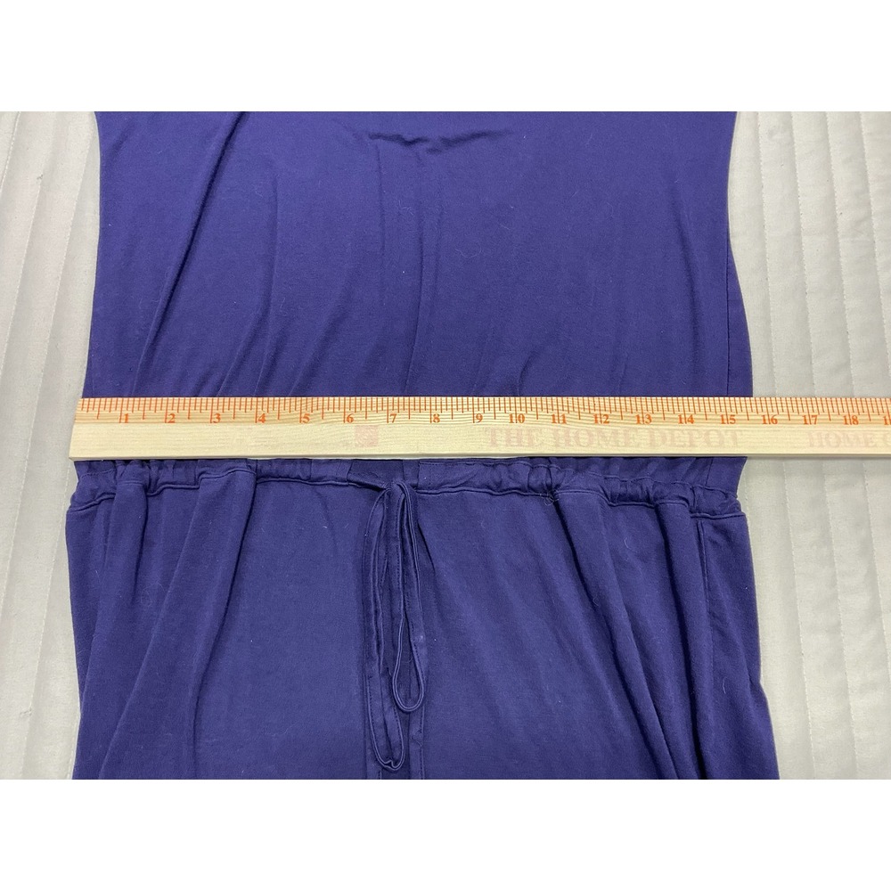 Tori Richard Honolulu Womens Purple Knit Drawstring Waist V-neck Dress Size XS - Picture 6 of 12